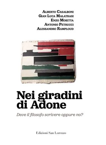 Nei giardini di Adone. Deve il filosofo scrivere oppure no? Pagamento Sicuro