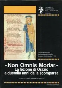 Promozione Non omnis moriar. La lezione di Orazio a duemila anni dalla scomparsa