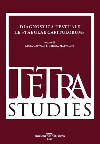 Ultima Occasione Diagnostica testuale. Le «Tabulae capitulorum»
