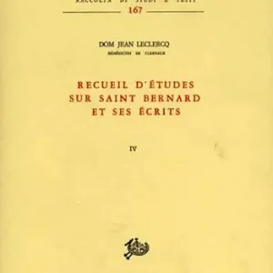 Popolare Recueil d‘études sur saint Bernard et ses écrits. Vol. 4