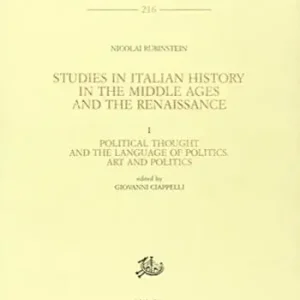 Studies in italian history in the Middle Ages and the Renaissance. Vol. 1 Political thought and the language of politics Popolare
