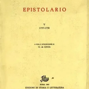 Epistolario. Vol. 5 1757-1758 Ultima Occasione