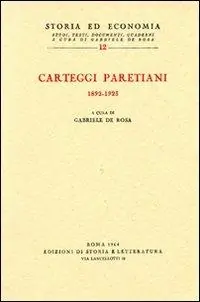 Vendita Finale Carteggi paretiani (1892-1923)