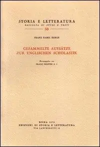 Gesammelte Aufsätze zur englischen Scholastik Nuova Collezione