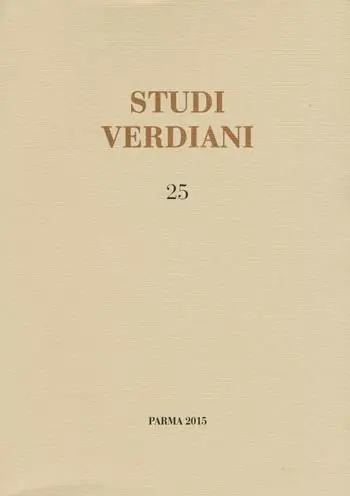 Occasione Studi verdiani. Vol. 25