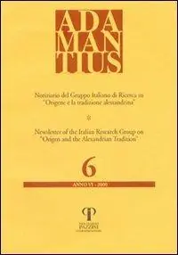 Adamantius. Notiziario del Gruppo italiano di ricerca su «Origene e la tradizione alessandrina». Vol. 6 Scelto Dai Clienti