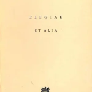 Offerta Speciale Elegiae et alia