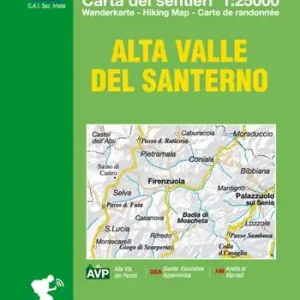 Offerta Lampo Alta valle del Santerno. Comune di Firenzuola. Carta dei sentieri 1 25.000. Ediz. italiana, inglese, francese e tedesca