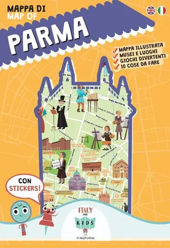 Promozione Esclusiva Mappa di Parma illustrata. Con adesivi. Ediz. bilingue