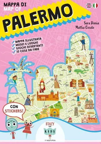 Mappa di Palermo-Map of Palermo. Con adesivi. Ediz. illustrata Popolare