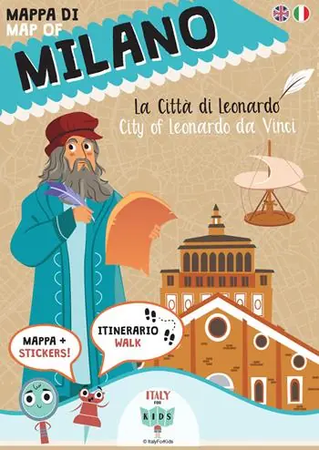 Prezzo Di Fabbrica Mappa di Milano. La città di Leonardo. Ediz. italiana e inglese. Con adesivi