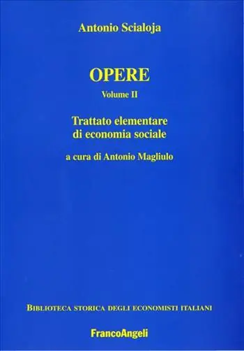 Occasione Opere. Vol. 2 Trattato elementare di economia sociale