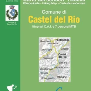 Comune di Castel del Rio. Itinerari C.A.I. e 7 percorsi MTB. Carta dei sentieri 1 25.000. Ediz. italiana, inglese, francese e tedesco Prezzo Ridotto