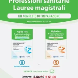 Alpha Test. Professioni sanitarie. Lauree magistrali. Kit Esercizi commentati-3000 quiz. Con software di simulazione Esclusivo