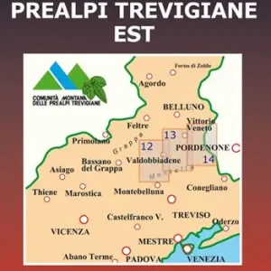 Prealpi trevigiane est 1 30.000. Ediz. illustrata Ultimissimo Modello