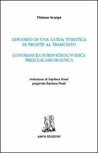 Economico Discorso di una guida turistica di fronte al tramonto