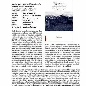 Pagamento Sicuro L‘ altra guerra del Kosovo. Il patrimonio della cristianità serbo-ortodossa da salvare