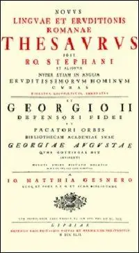 Novus linguae et eruditionis romanae thesaurus Saldi