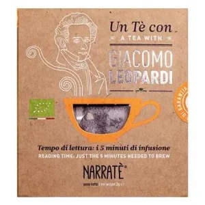 Un tè con Giacomo Leopardi. A tea with Giacomo Leopardi. Con Filtro di tè con blend ispirato a Giacomo Leopardi Quantità Limitata