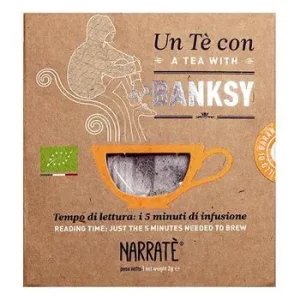 A Buon Prezzo Un tè con Banksy. A tea with Banksy. Con Filtro di tè blu con blend ispirato a Banksy