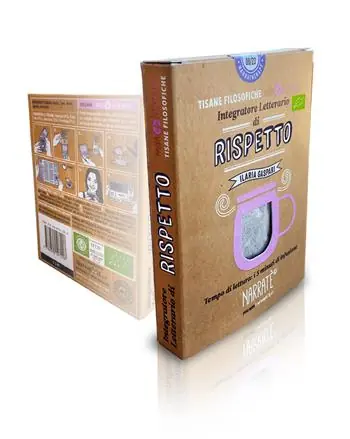 Di Tendenza Rispetto. Integratore letterario di tisane filosofiche Narratherapy. Con Filtro artigianale di tisana biologica officinale made in Italy