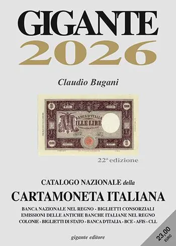 Gigante 2026. Catalogo nazionale della cartamoneta italiana Direttamente Dal Produttore