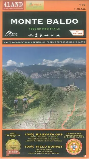 Novità Monte Baldo. 1000 km mountainbike trails 1 25.000. Ediz. italiana, inglese e tedesca