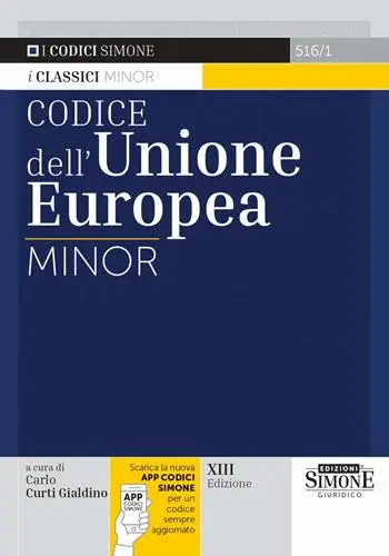 Codice dell‘Unione Europea Minor Miglior Prezzo