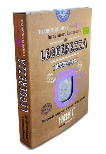 Leggerezza. Integratore letterario di tisane filosofiche Narratherapy. Con filtro artigianale di tisana biologica officinale made in Italy Spedizione Espresso