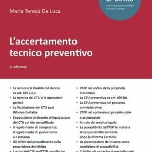 Occasione Imperdibile L‘accertamento tecnico preventivo
