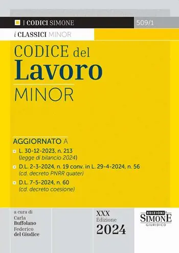 Codice del Lavoro. Ediz. minor Compra Oggi Stesso