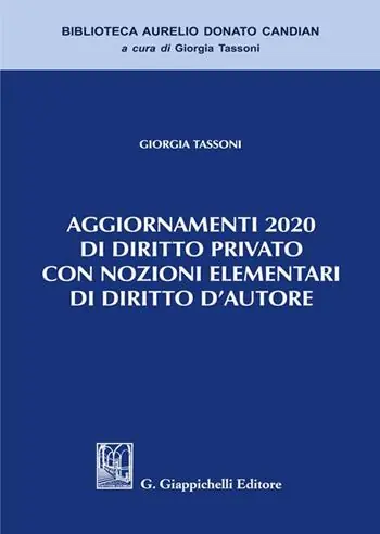 Novità Aggiornamenti 2020 di diritto privato con nozioni elementari di diritto d‘autore