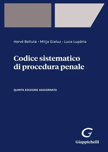 Prezzo Ridotto Codice sistematico di procedura penale
