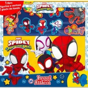 Ultimissimo Modello Spidey e i suoi fantastici amici. Leggi e attacca. Ediz. a colori. Con 8 figurine a ventosa. Con tabellone