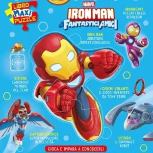 Iron Man. Gioca e impara a conoscerli. Libro maxi puzzle. Ediz. a colori Consegna Rapida