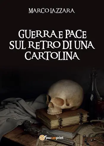Guerra e pace sul retro di una cartolina Spedizione Espresso