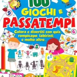 Più di 100 giochi e passatempi. Colora e divertiti con quiz, rompicapo, labirinti e molto altro... Pagamento Sicuro