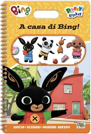 A casa di Bing! Bing. Puffy sticker. Ediz. a colori. Ediz. a spirale. Con Adesivi Prezzo Di Fabbrica