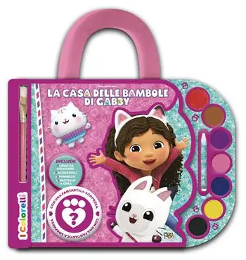 La casa delle bambole di Gabby. I colorelli. Valigetta con acquerelli. Ediz. a colori. Ediz. a spirale. Con 7 acquerelli, 1 pennello, 1 pastello a cera bianco e 1 sorpresa Scelto Dai Clienti