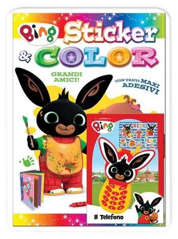 Grandi amici! Sticker & color. Bing. Ediz. a colori. Con telefono di Bing Saldi