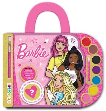 Esclusivo Barbie. Valigetta con acquerelli. I colorelli. Ediz. a colori. Ediz. a spirale. Con acquerelli, pennello, pastello a cera