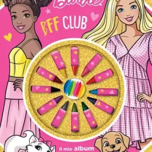 BFF club. Barbie. Il mio album pastello. Ediz. a colori. Con 12 pastelli a cera Promozione
