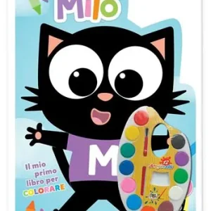 Il mio primo libro per colorare. Milo. Con adesivi. Ediz. a colori. Con acquerelli Professionale