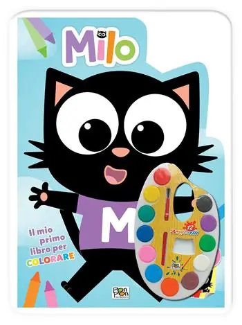 Il mio primo libro per colorare. Milo. Con adesivi. Ediz. a colori. Con acquerelli Professionale