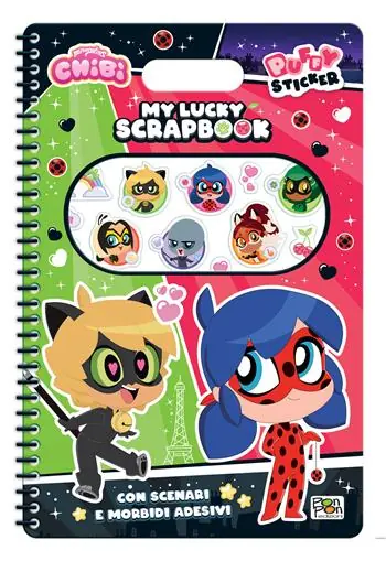 Economico My lucky scrapbook. Miraculous Chibi. Puffy sticker. Ediz. a colori. Ediz. a spirale. Con Adesivi