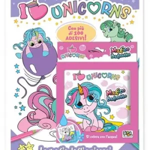 Prezzo Scontato La magia degli unicorni-Magico bagnetto. I love unicorns. Activity book. Con adesivi. Ediz. a colori