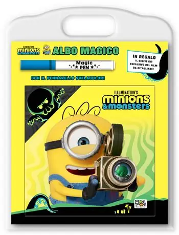 Direttamente Dal Produttore Minions & Monsters. Albo magico. Con il pennarello svelacolore