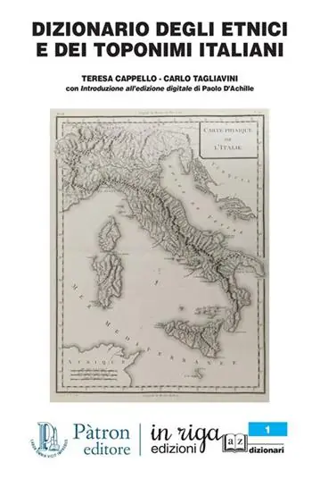 Dizionario degli etnici e dei toponimi italiani Affare