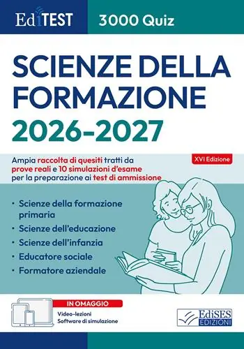 Promo Stagionale EdiTEST. Scienze della formazione. 3000 quiz. Ampia raccolta di quesiti tratti da prove reali e 10 simulazioni d‘esame. Con software di simulazione