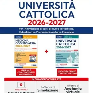 Must-Have Kit completo EdiTEST. Università Cattolica. Medicina, odontoiatria, professioni sanitarie. Con espansione online. Con software di simulazione